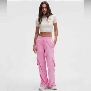 Lululemon Dance Studio Relaxed-Fit Mid-Rise Cargo Pant – Pink Frosting